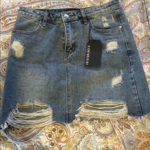 Denim Mini Skirt